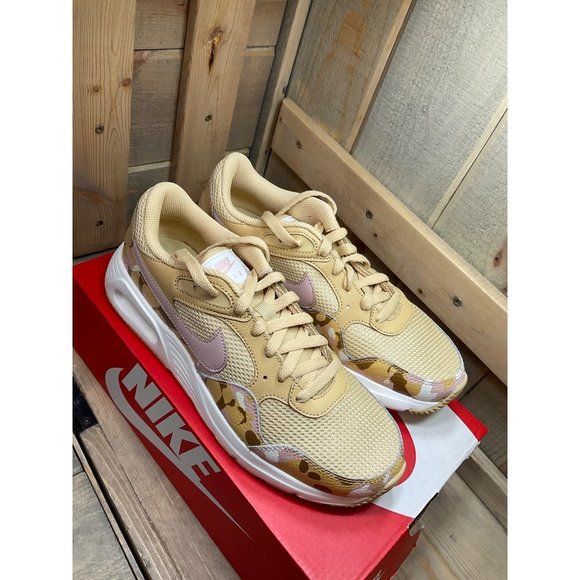 Us7 Nike Air Max SC Shoes Womens Sesame Pink Camo Sneakers DX3733-200 - Picture 2 of 9